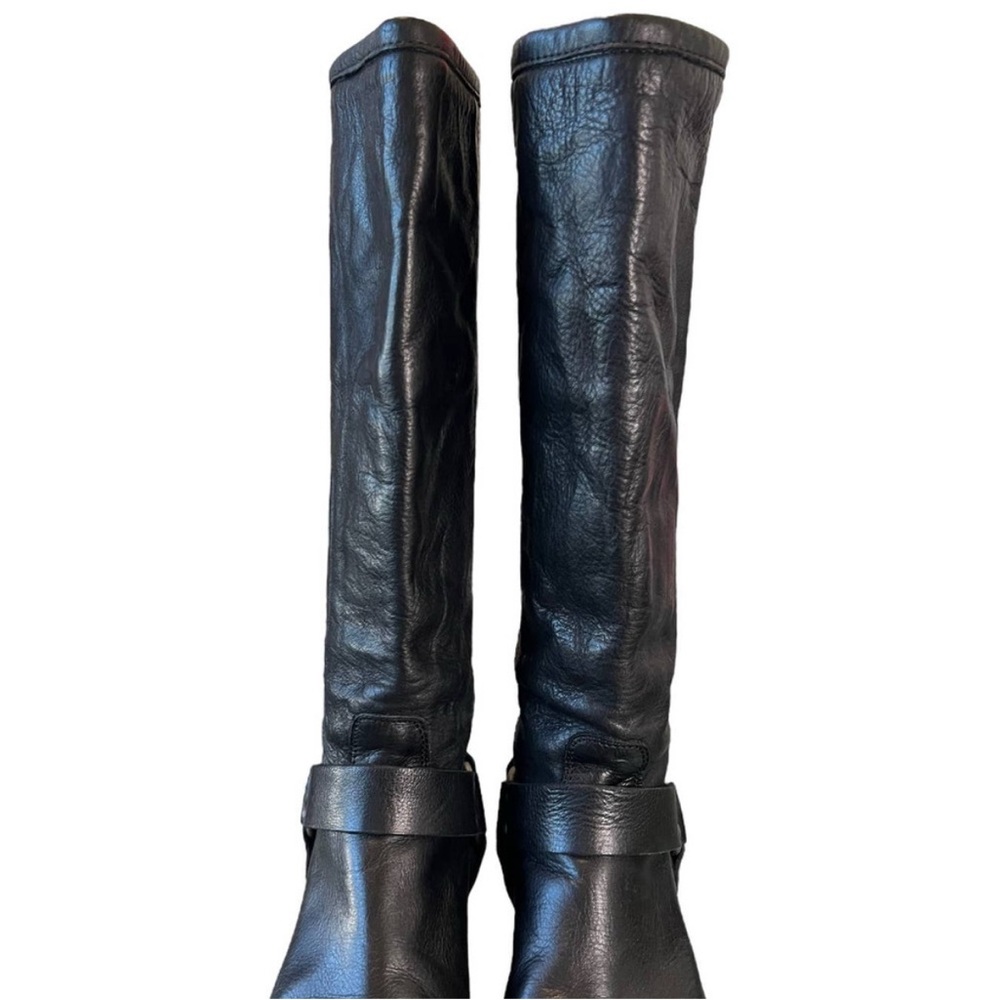 Size 8 Frye Signature Black Leather Riding Boots - Picture 4 of 14